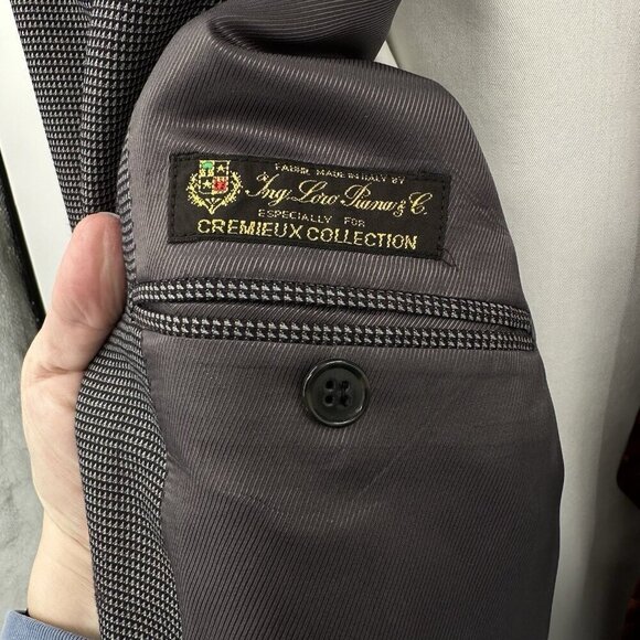 DANIEL CREMIEUX LORO PIANA jacket blazer sport coat check 100% wool 40L - Picture 7 of 10